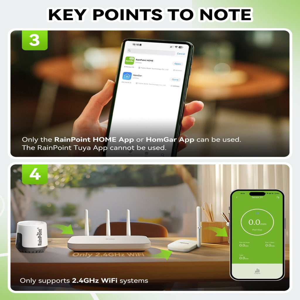 Rainpoint Wireless WiFi Rain Gauge (Hub Required), Wireless - detail