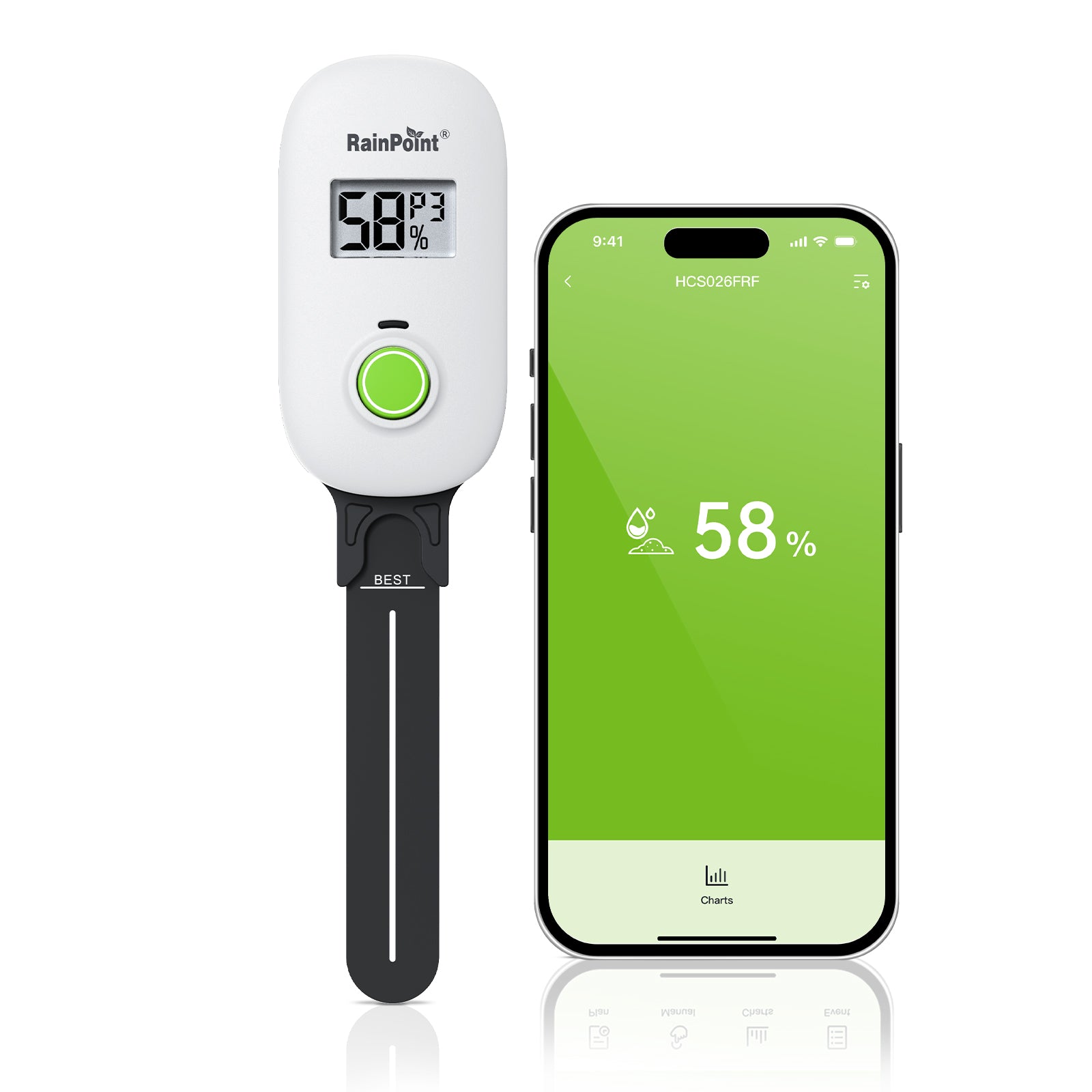 Smart Digital Wireless Plant Moisture Meter, Wireless