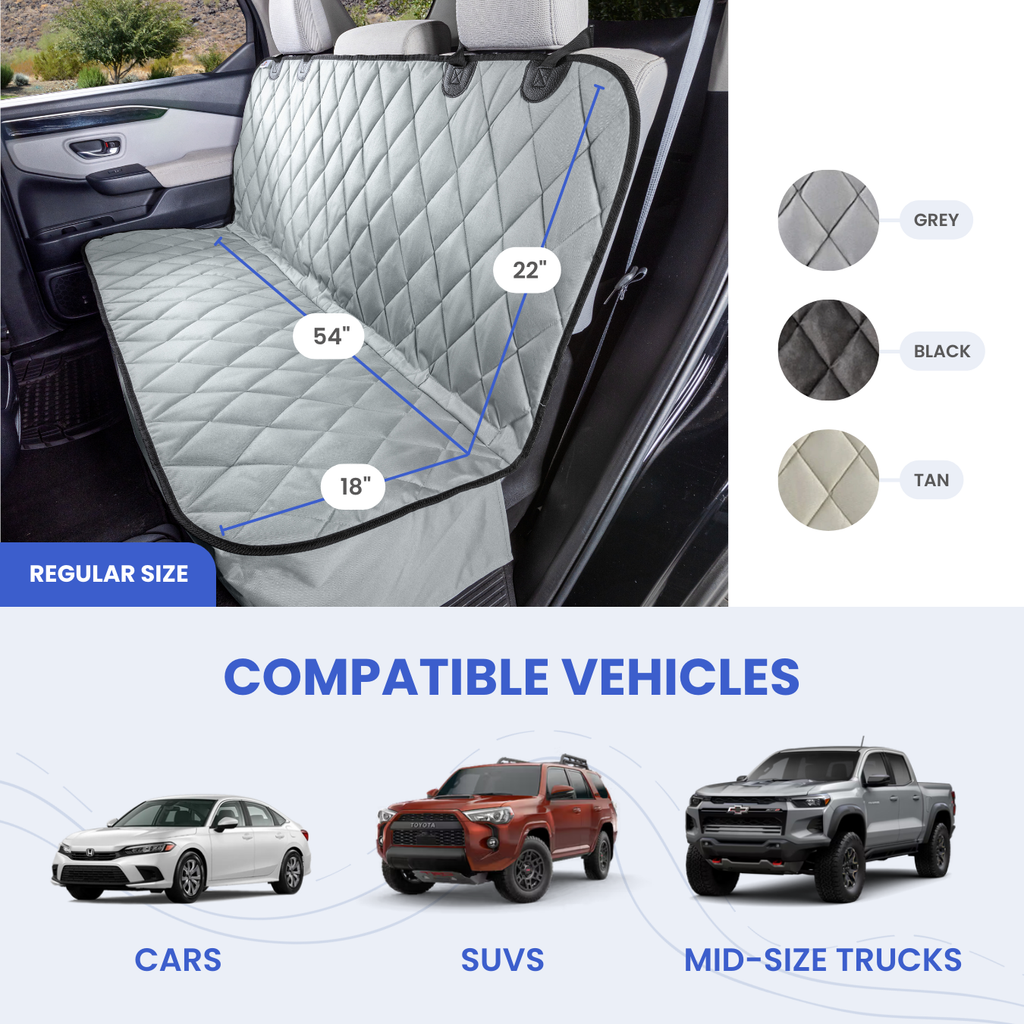 Dog Rear Seat Cover - in use