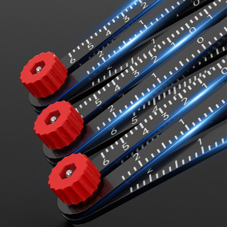 Adjustable Aluminum Alloy Tile Work Folding Ruler - detail