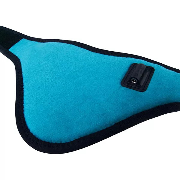 Electrically Heated Neck Support - in use