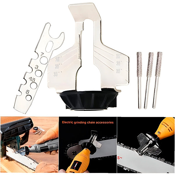 Chainsaw Sharpener with Integrated Sharpener - alternate angle
