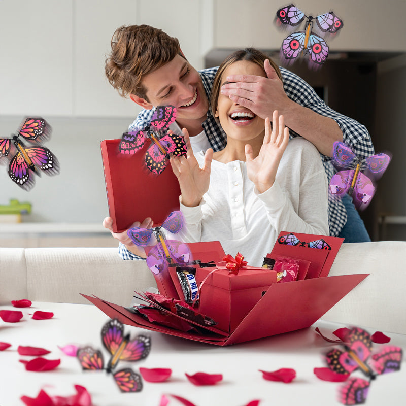 DIY Valentine's Day Magic Butterfly Photo Surprise Gift - detail