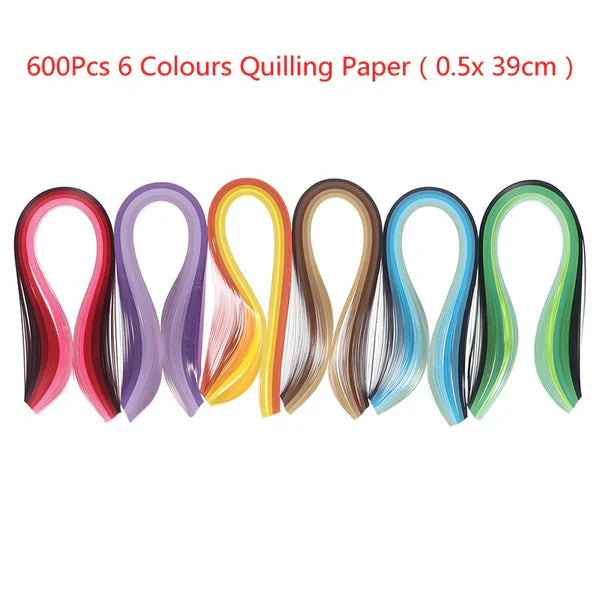 DIY Paper Quilling Template - alternate angle