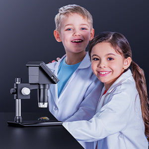 4.3 Inch Digital Soldering Microscope For Electronics Repair - in use