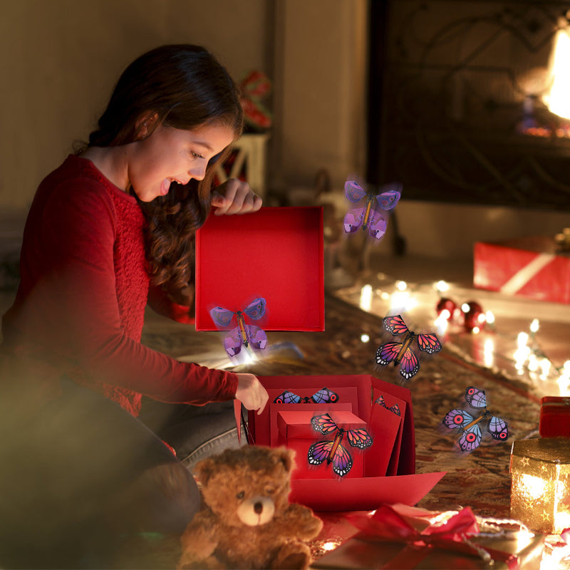 DIY Valentine's Day Magic Butterfly Photo Surprise Gift - detail