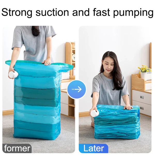 Durable Electric Vacuum Compression Bag - 75% More Storage! - alternate angle