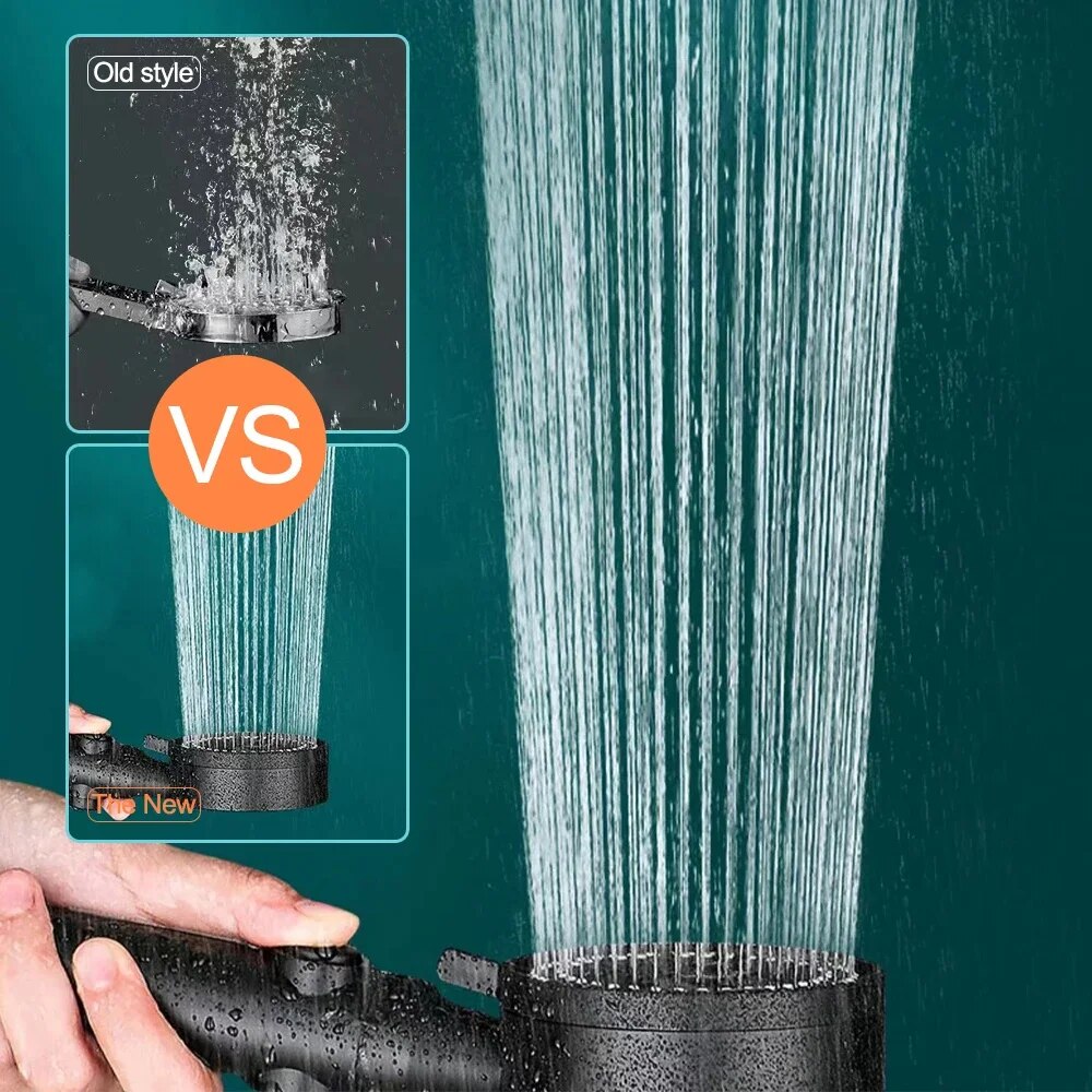 High Pressure Shower Head With Hose - alternate angle