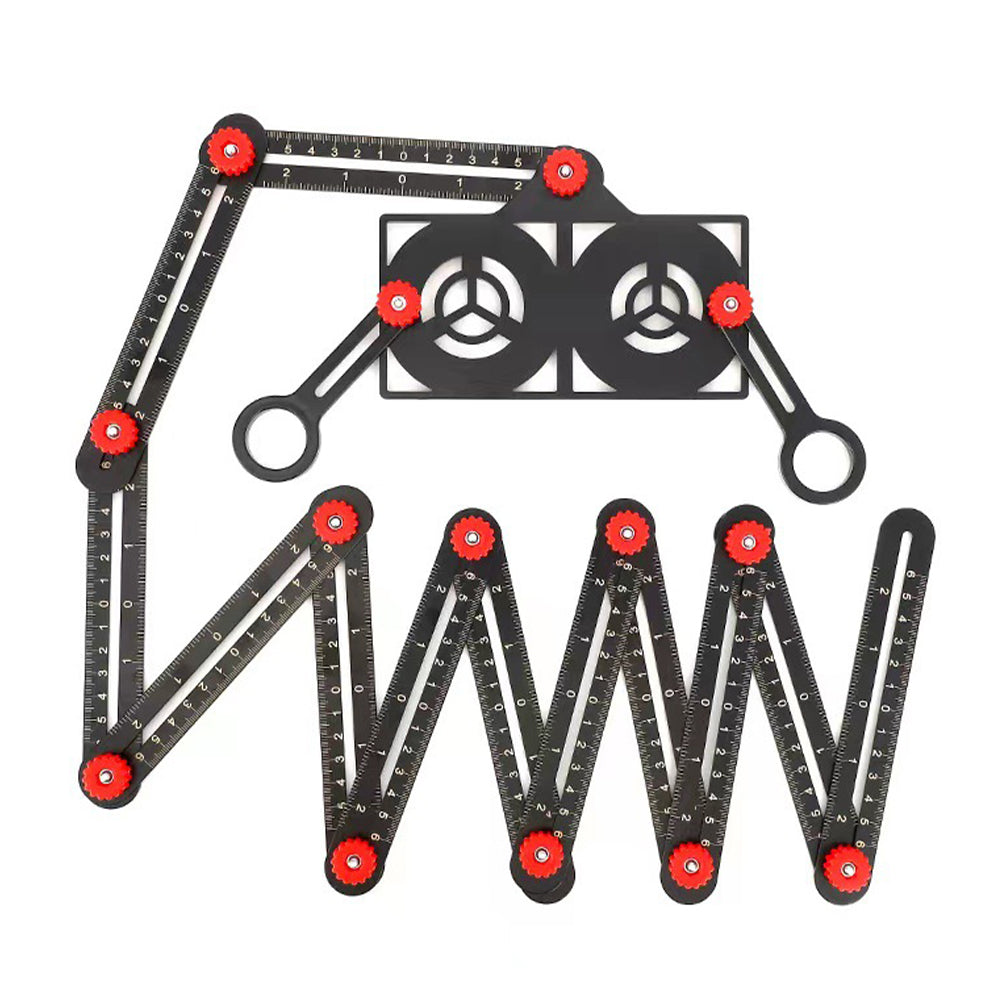 Adjustable Aluminum Alloy Tile Work Folding Ruler - detail