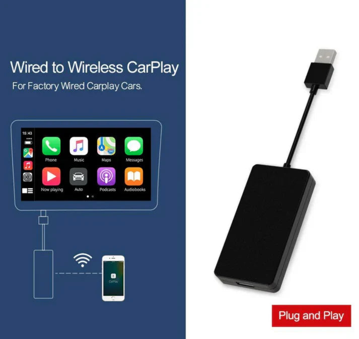 Carplay Android Auto adapter-Suitable for all car brands - alternate angle