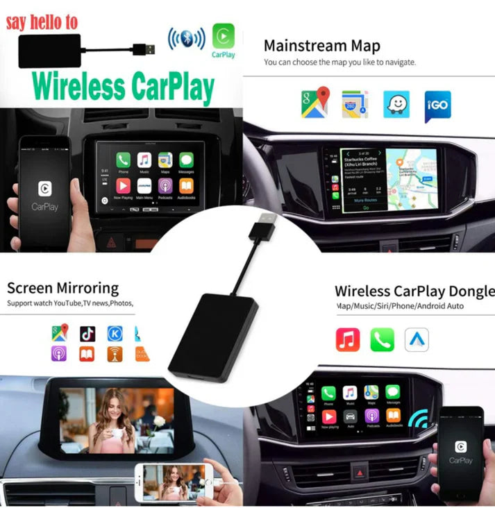 Carplay Android Auto adapter-Suitable for all car brands - in use