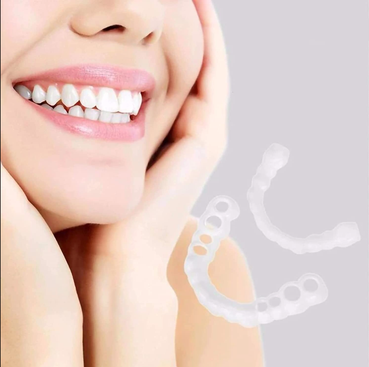 Adjustable Snap-On Dentures - in use