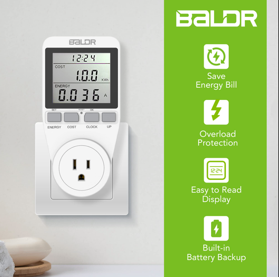Eco Power Socket US Meter - detail