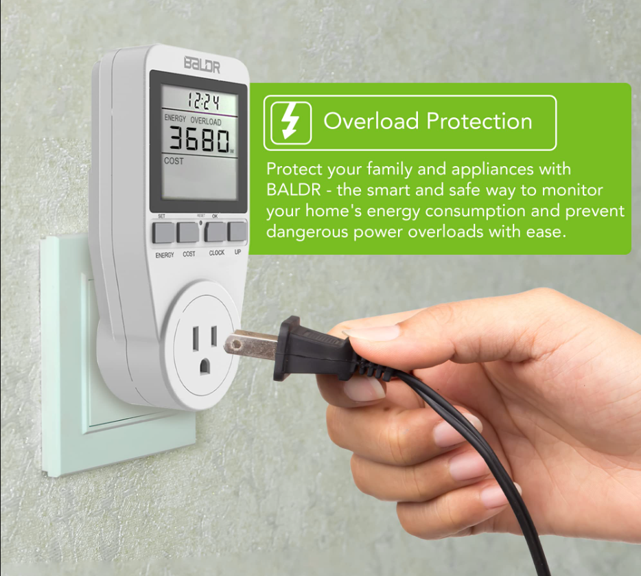 Eco Power Socket US Meter - detail