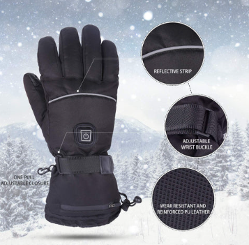 3 Pairs Of Heated Gloves - alternate angle