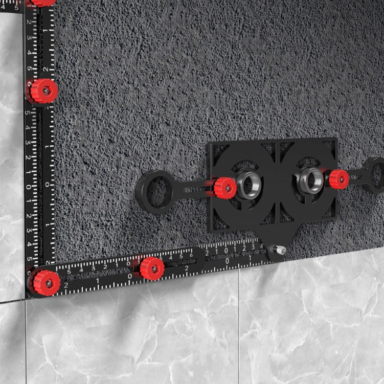 Adjustable Aluminum Alloy Tile Work Folding Ruler - alternate angle