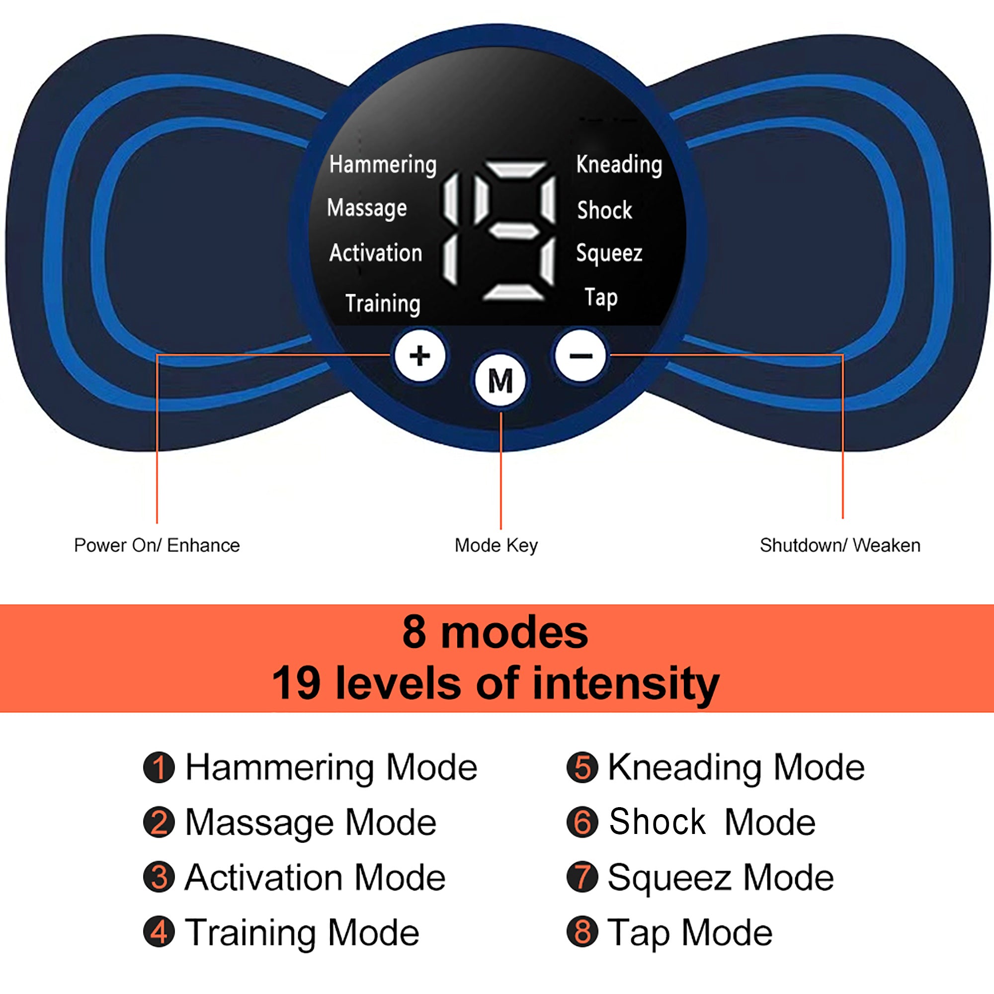Electric EMS Neck Massager - detail