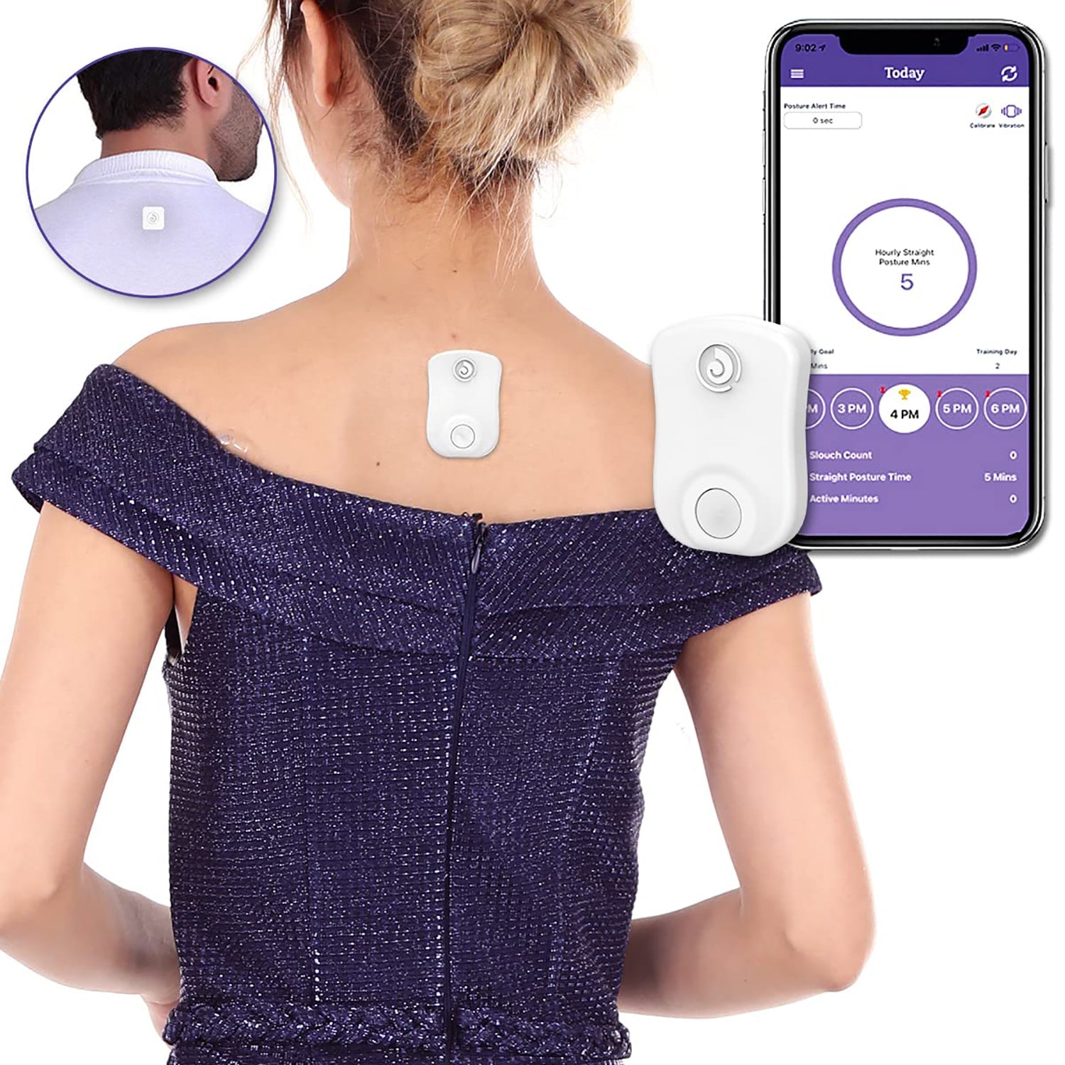 Strack Smart Posture Trainer - alternate angle