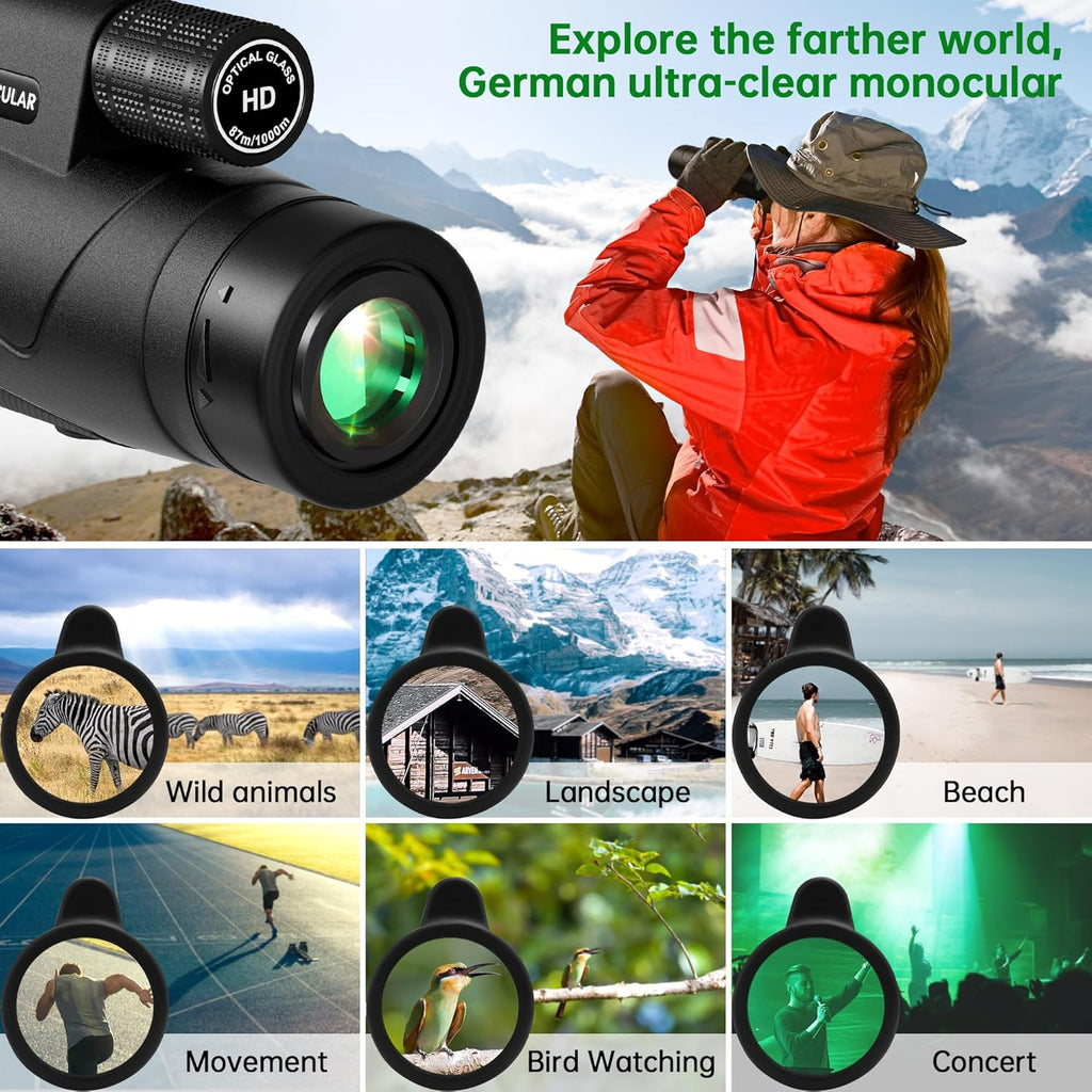 Monocular Telescope With Smartphone Holder & Tripod - detail