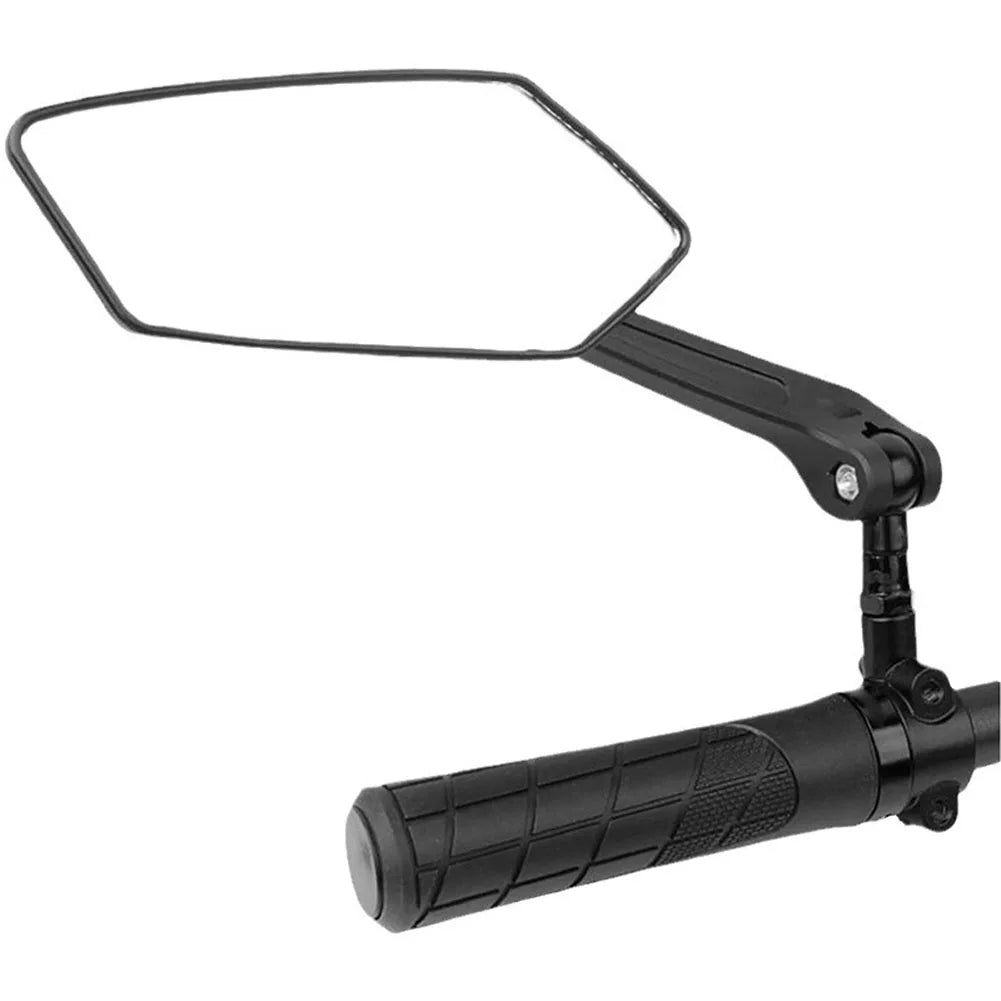Wide-Angle Handlebar Bike Mirrors (2-Pack) - in use