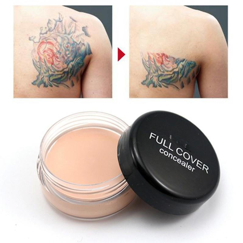 Full-coverage foundation to conceal tattoos and imperfections - detail