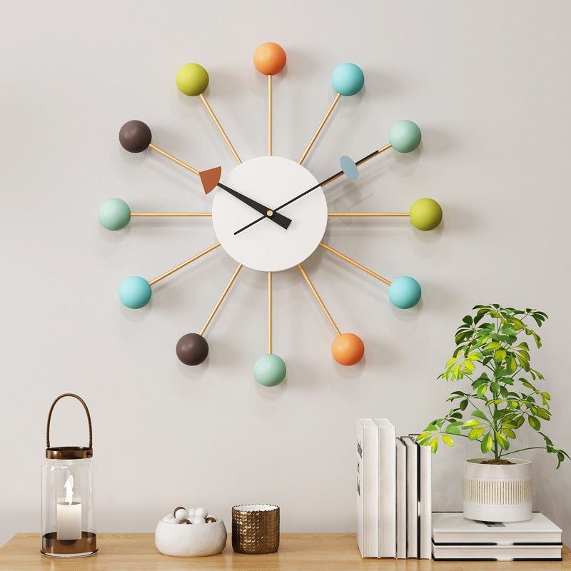 Decorative Large Silent Wall Clock For The Living Room - alternate angle