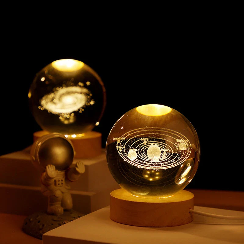 Crystal Ball Galaxy Projector - detail