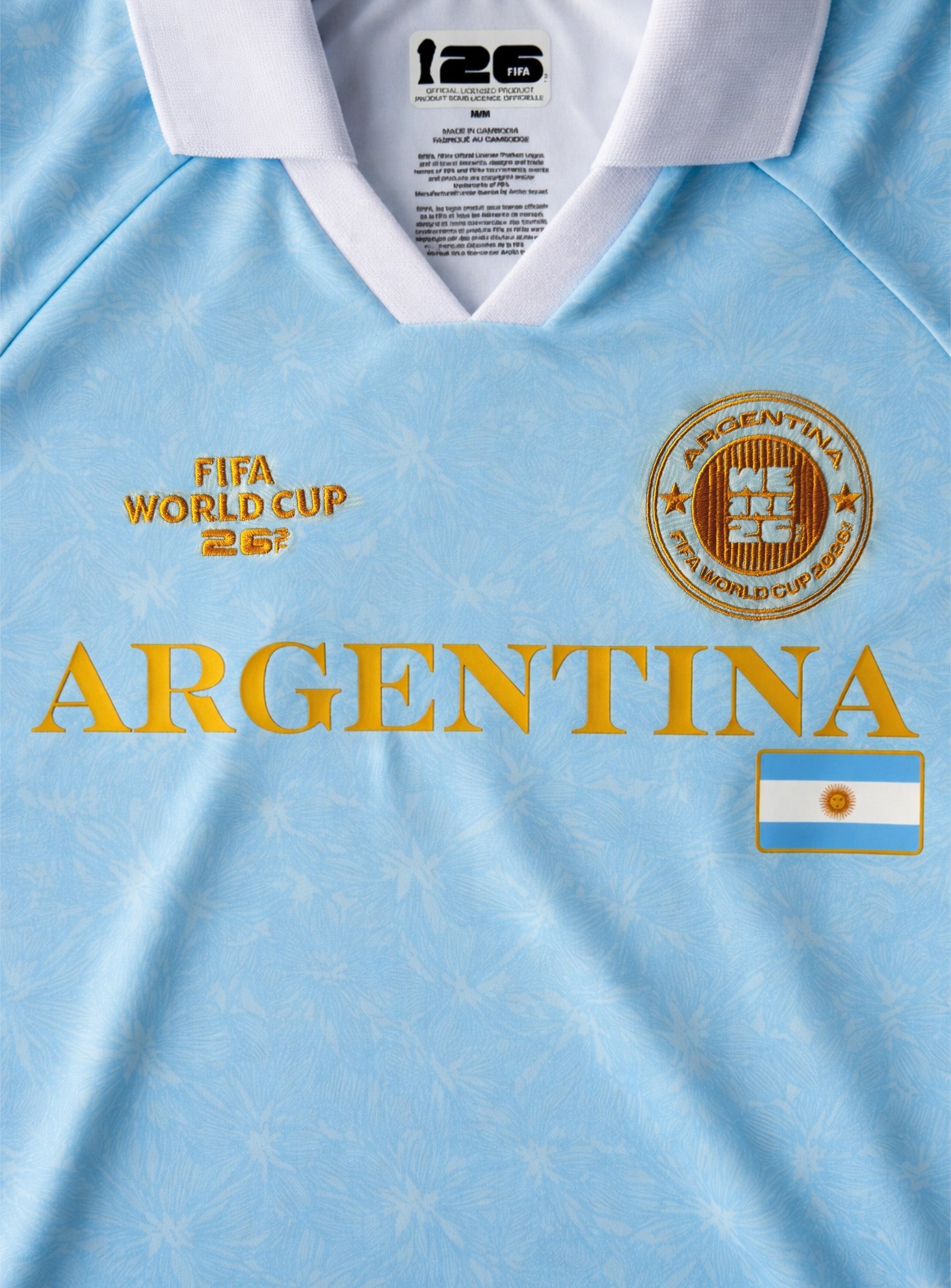 Argentina Collar Soccer Jersey || Chandail Col Argentine - in use