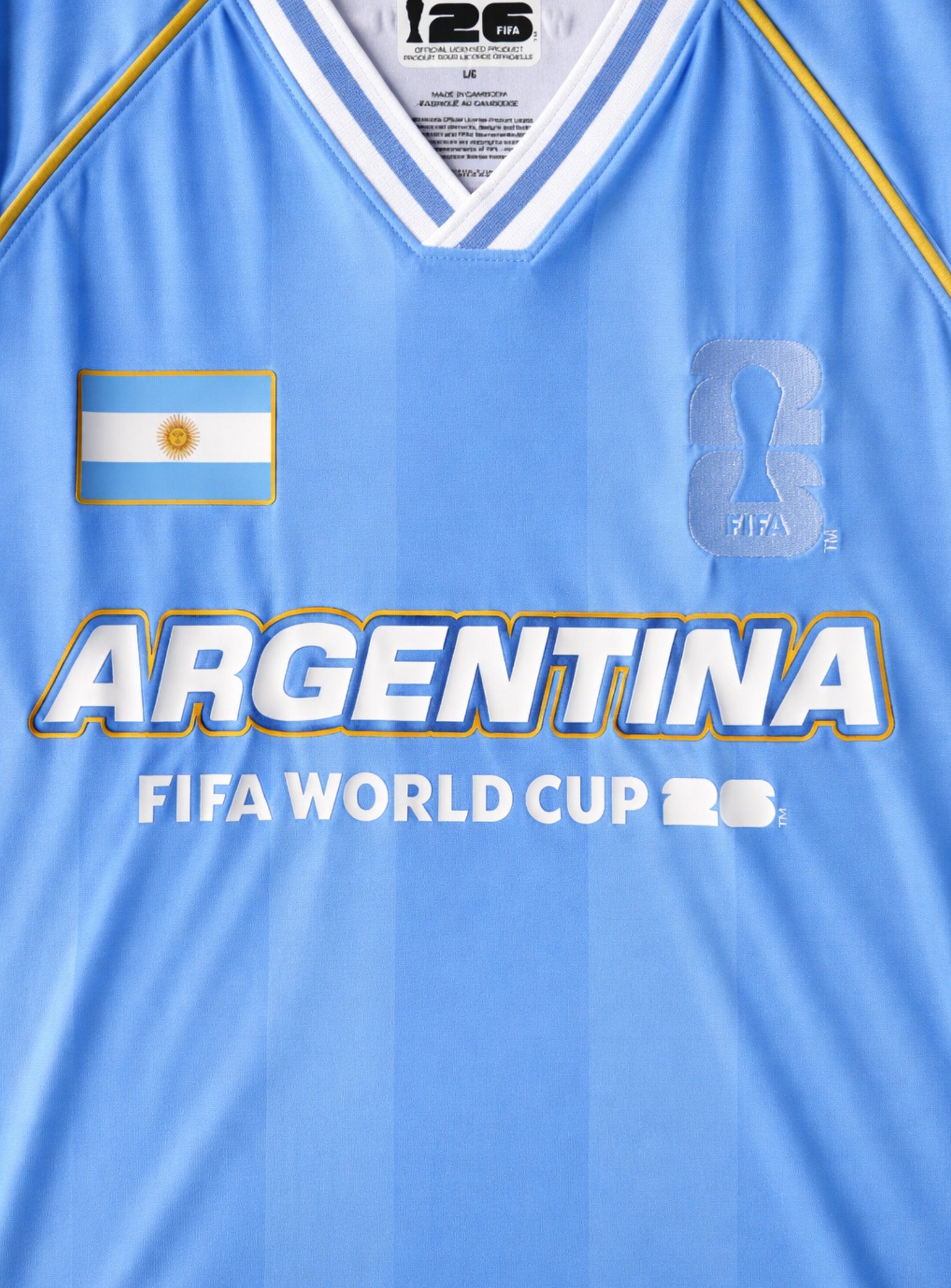 Argentina Soccer Jersey||Maillot de Soccer Argentine - detail