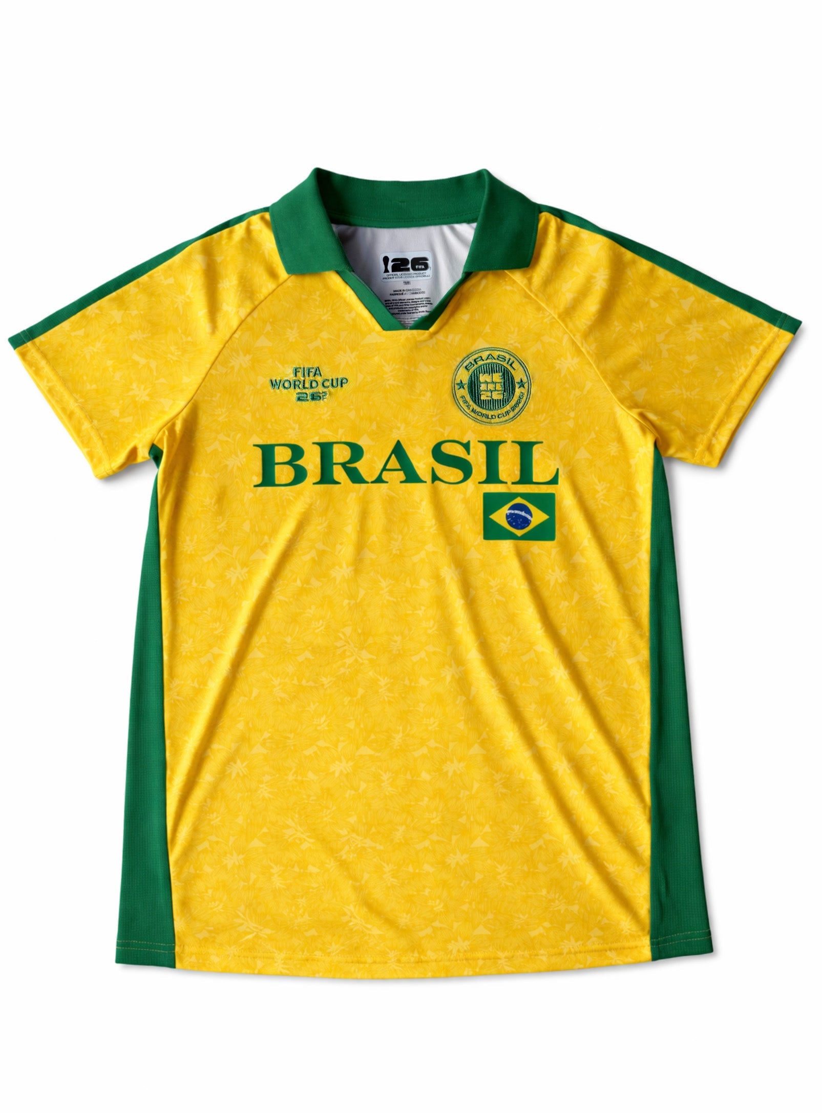 Brasil Collar Soccer Jersey || Chandail Col Brsil - alternate angle
