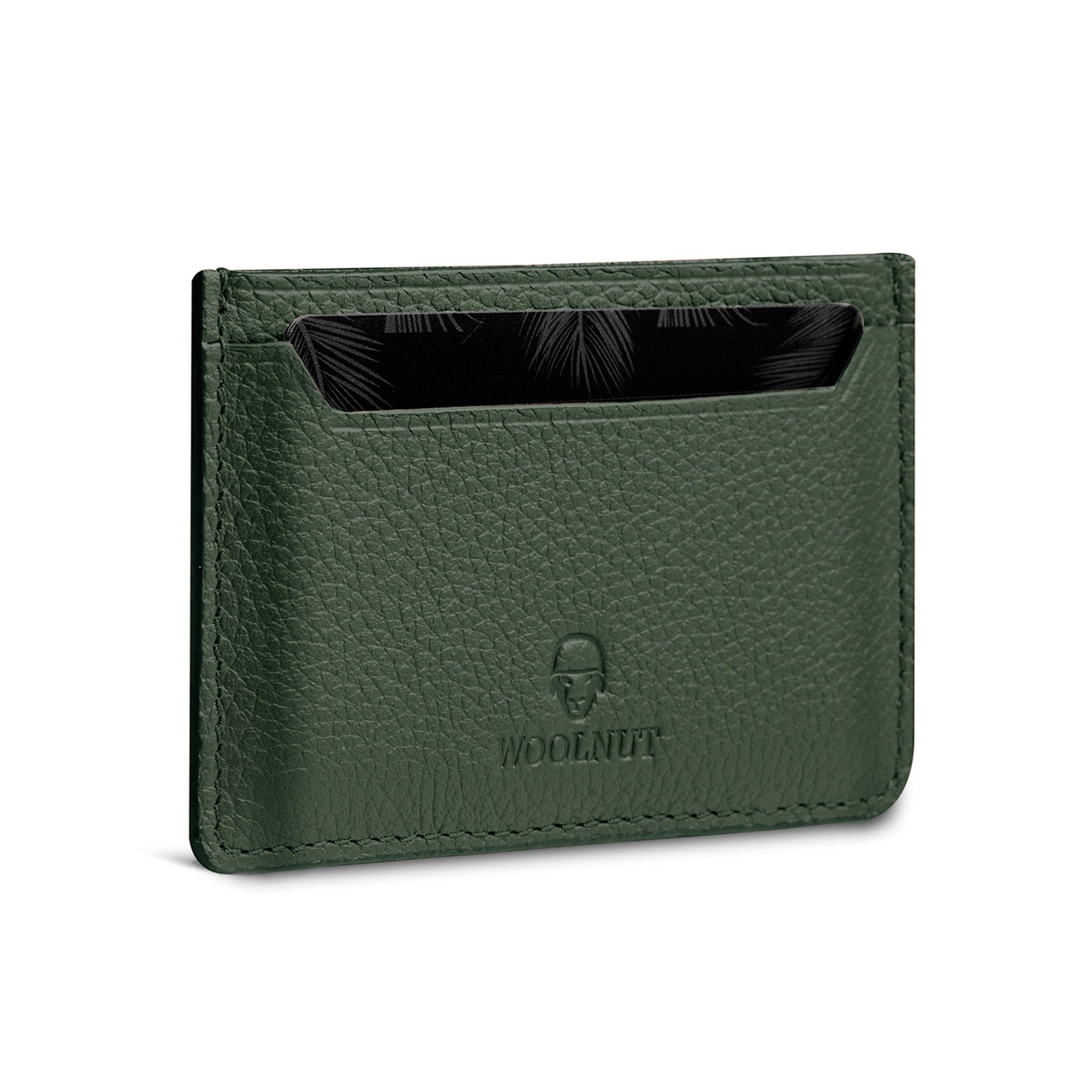 Woolnut Leather Card Holder, Leather - detail