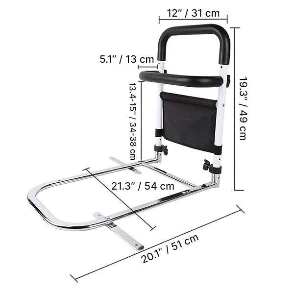 Adjustable Bed Rail Holder - detail