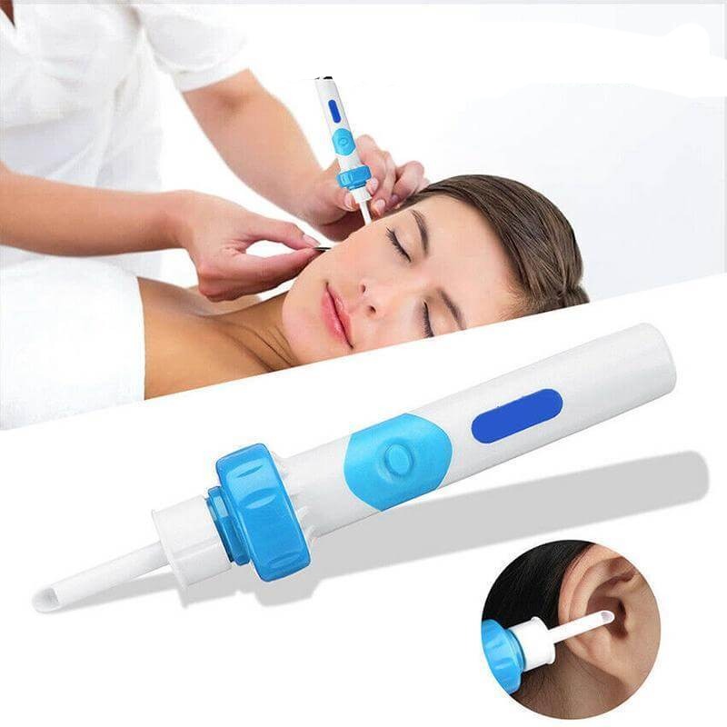 Electric ear wax remover - in use