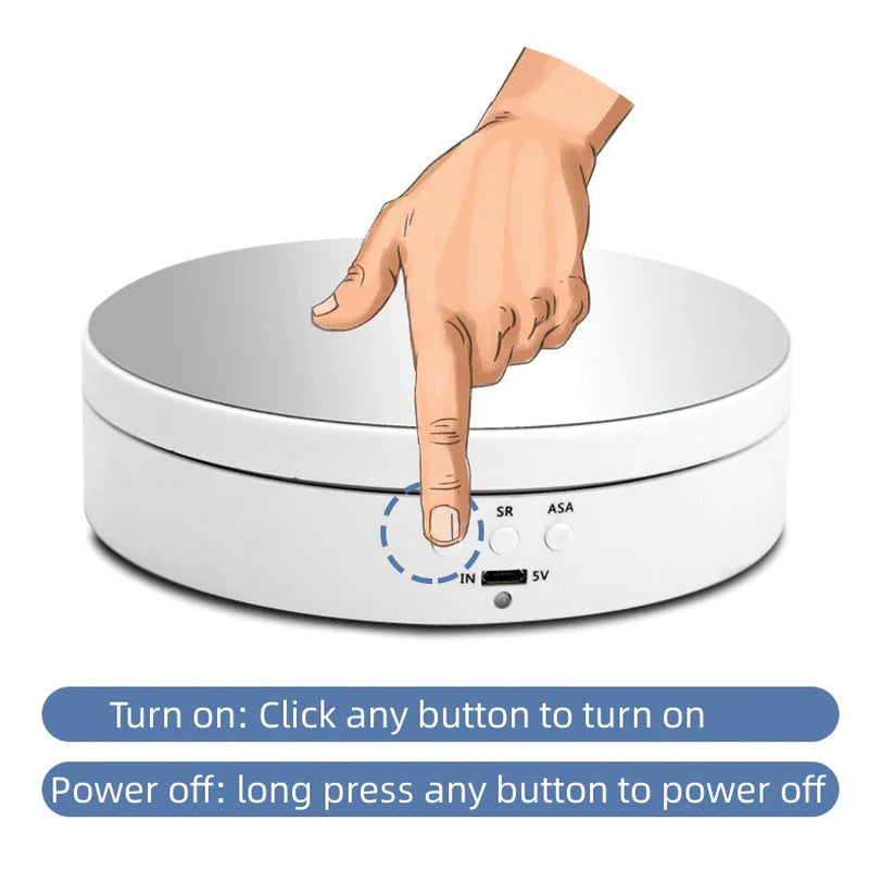 360 degrees Electric Motorized Rotating Display Turntable for Product