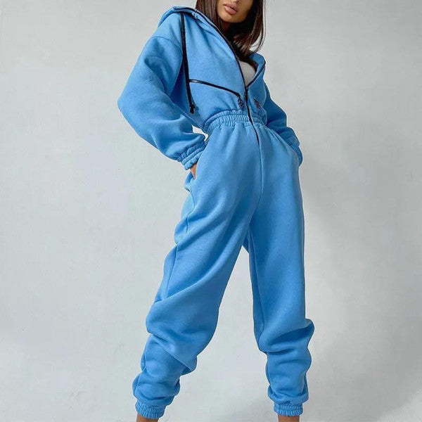 Basic Hooded Jumpsuit - detail