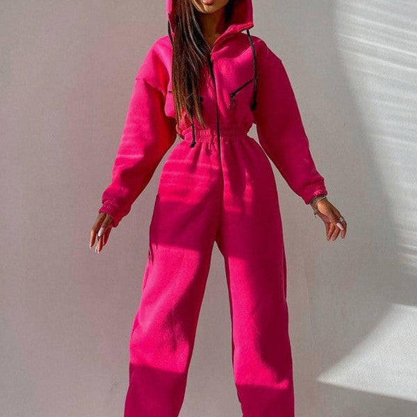 Basic Hooded Jumpsuit - in use