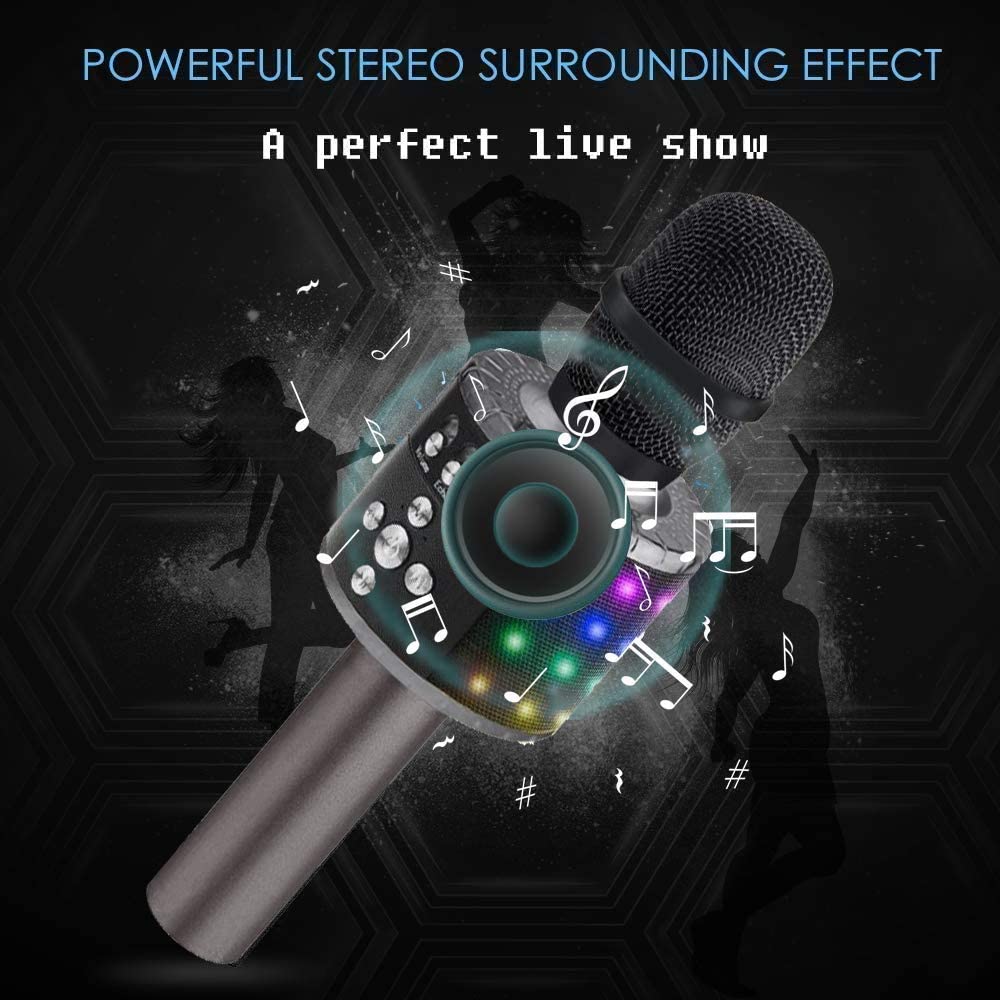 Bluetooth Karaoke Microphone - alternate angle