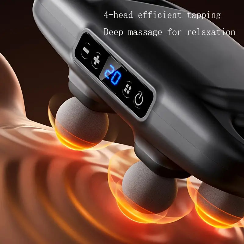 Deep Tissue Massage Gun - in use