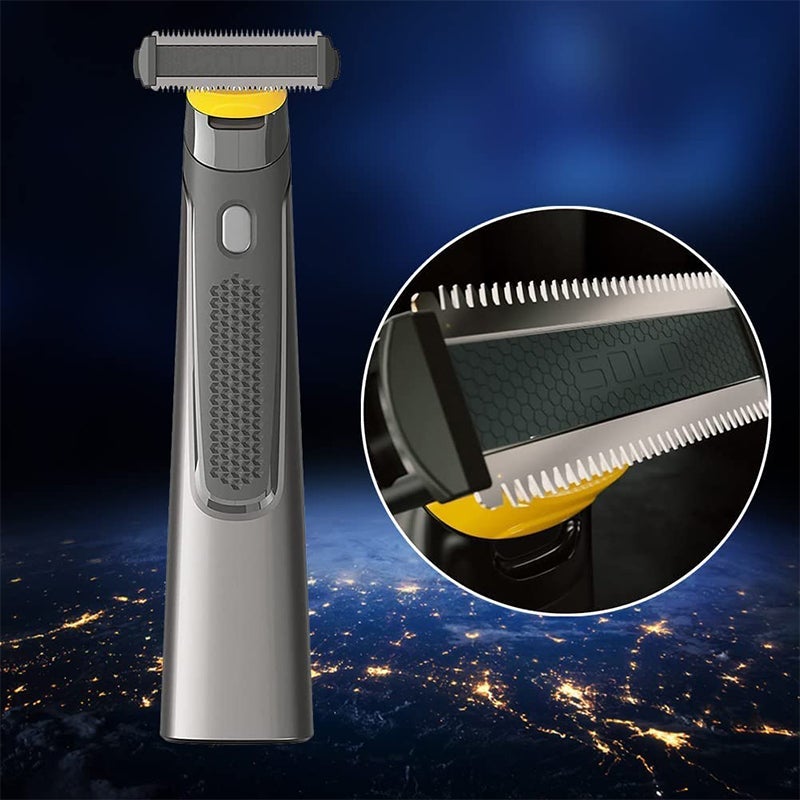 Cordless rechargeable precision shaver - alternate angle