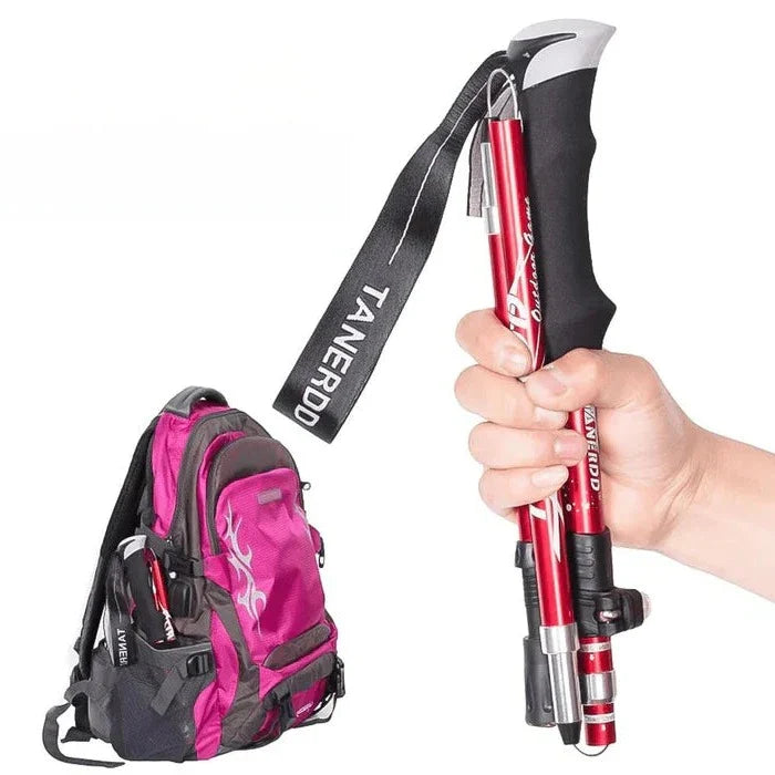 Adjustable Trekking Poles - Foldable Telescopic Pole - detail