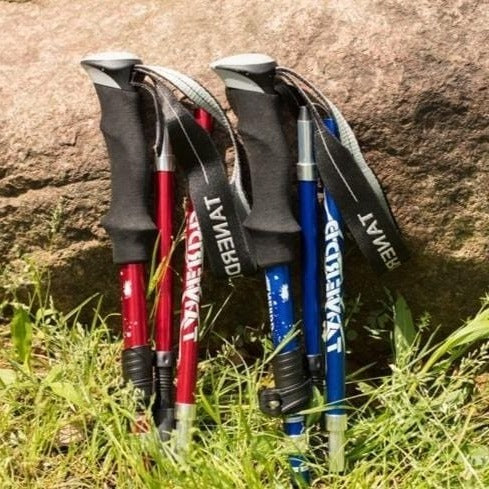 Adjustable Trekking Poles - Foldable Telescopic Pole - in use