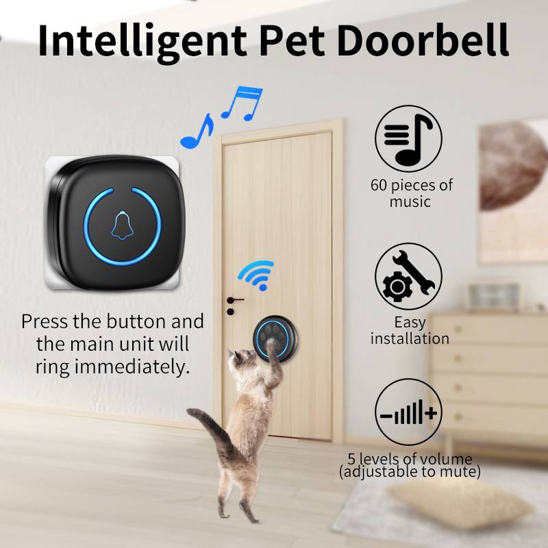 Dog Door Bells - alternate angle
