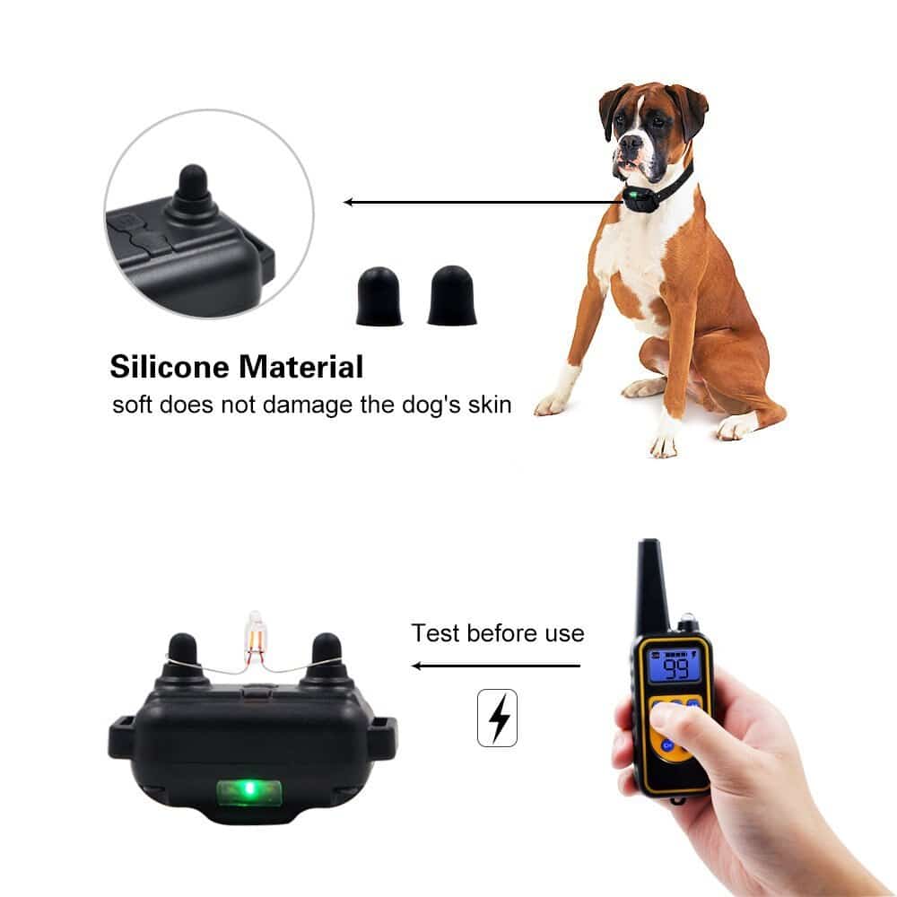 Electric dog training collar 800M Range - in use