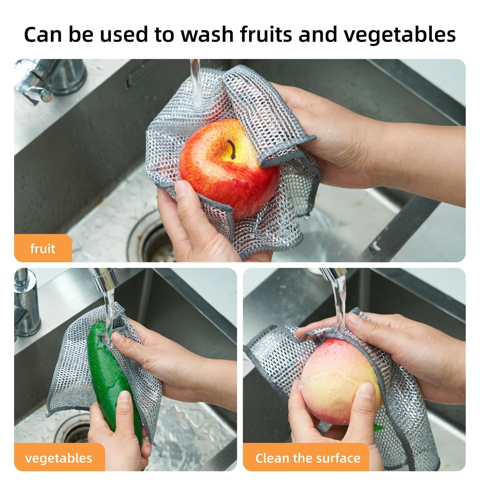 20 Pcs Cleaning Cloths - in use