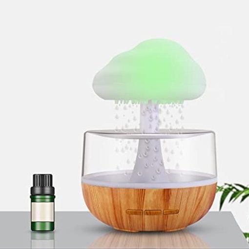 Rain Cloud Humidifier & Essential Oil Zen Diffuser - in use