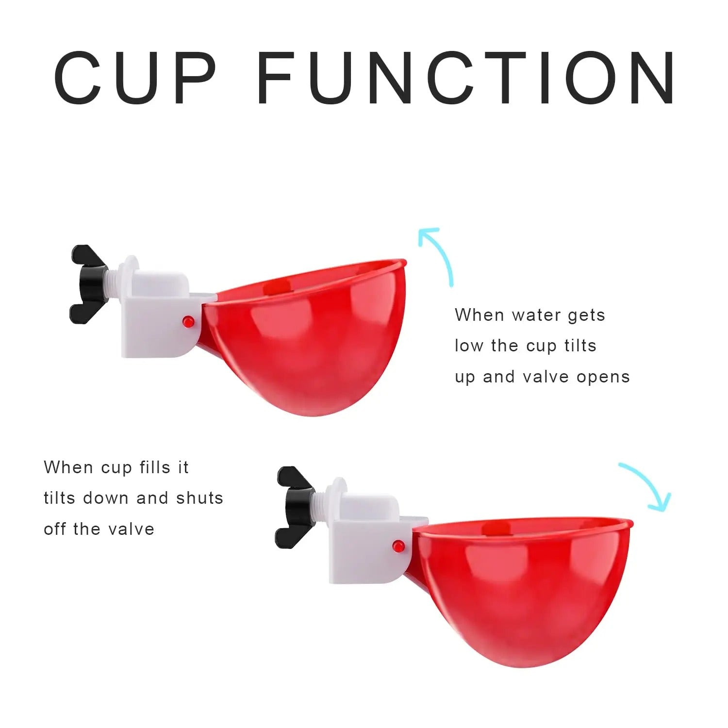 Automatic Chicken Waterer Cups (10 Pack)