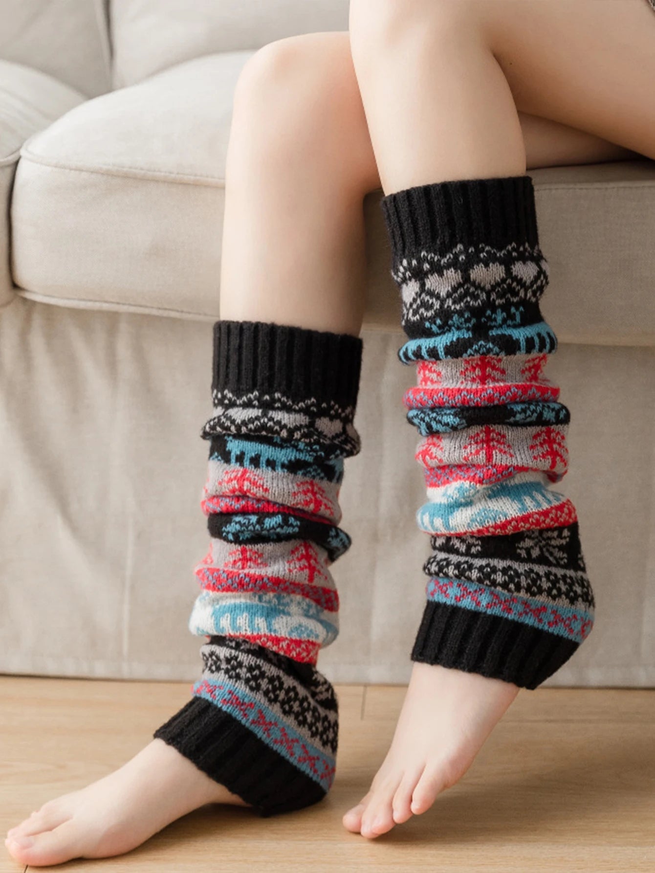 Cozy Knit Leg Warmer for Fall and Winter - alternate angle