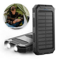 500,000 mAh Solar Power Bank with Dual USB Ports and Built-In