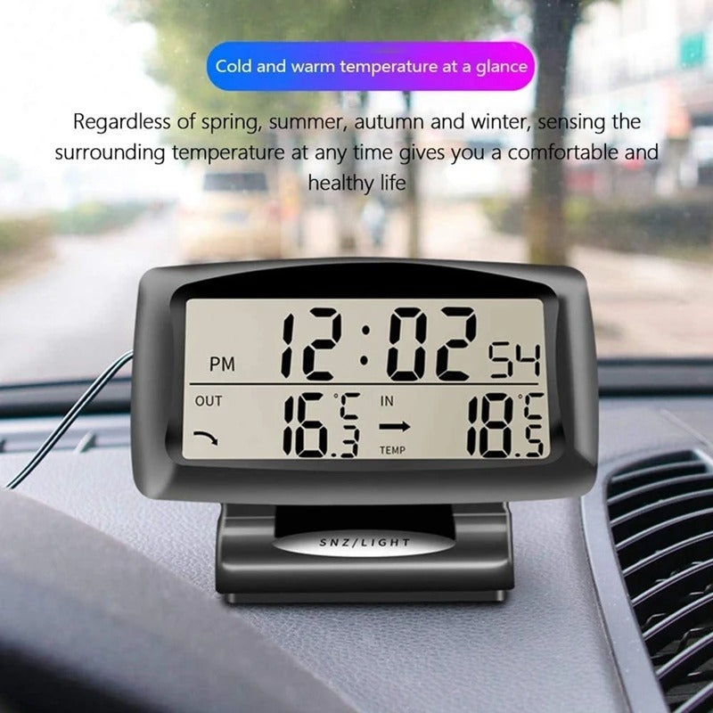 Car Dashboard Thermometer - in use