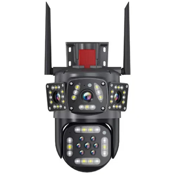 Dual Lens Outdoor Waterproof Wireless Wifi HD Triple Security Camera - detail